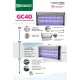 เครื่องดักแมลง Gleecon ุร่น GC40 วัสดุอลูมิเนียมอัลลอย รุ่นช็อต
